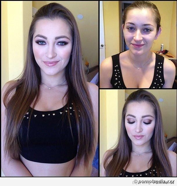 Atrizes pornô com e sem maquiagem - Foto 234647