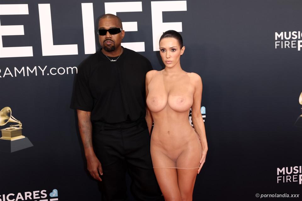 Bianca Censori pelada no Grammy com vestido transparente - Foto 246398