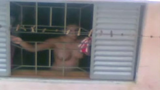 Flagra Vizinha Peituda Pelada Na Janela