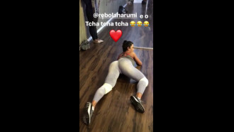 Gracyanne Barbosa se exercitando ou excitando
